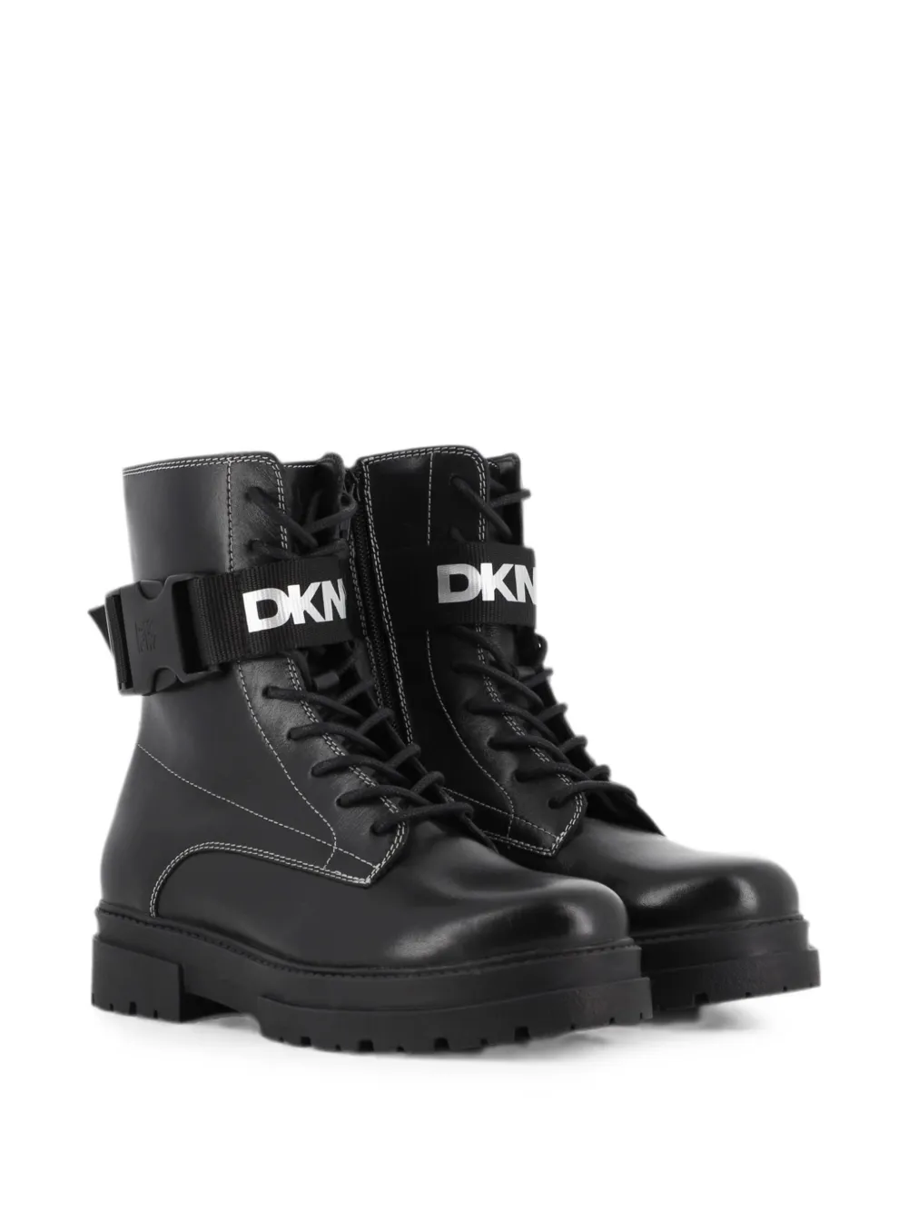 Dkny Kids Enkellaarzen met gesp Zwart