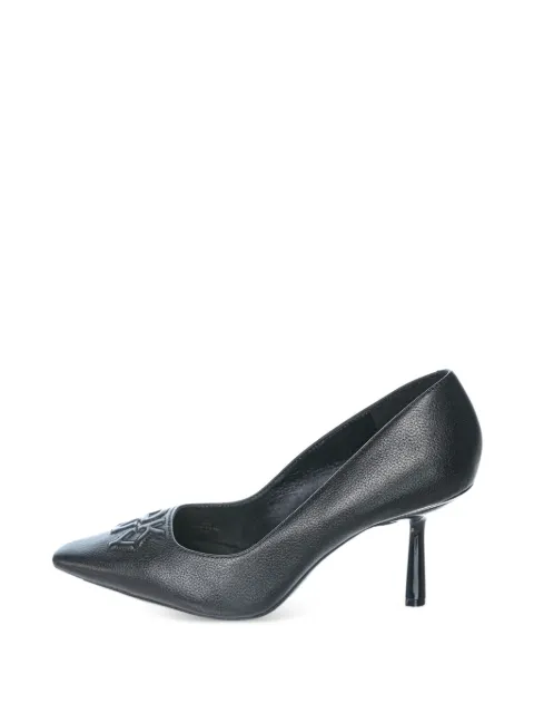DKNY Nella logo-embossed heeled pumps