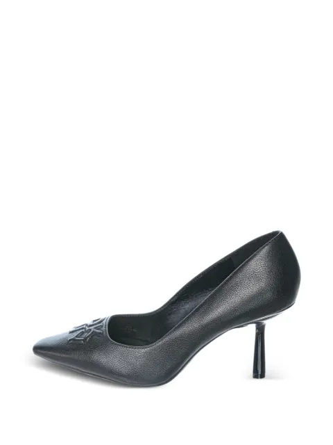 DKNY Nella logo-embossed heeled pumps