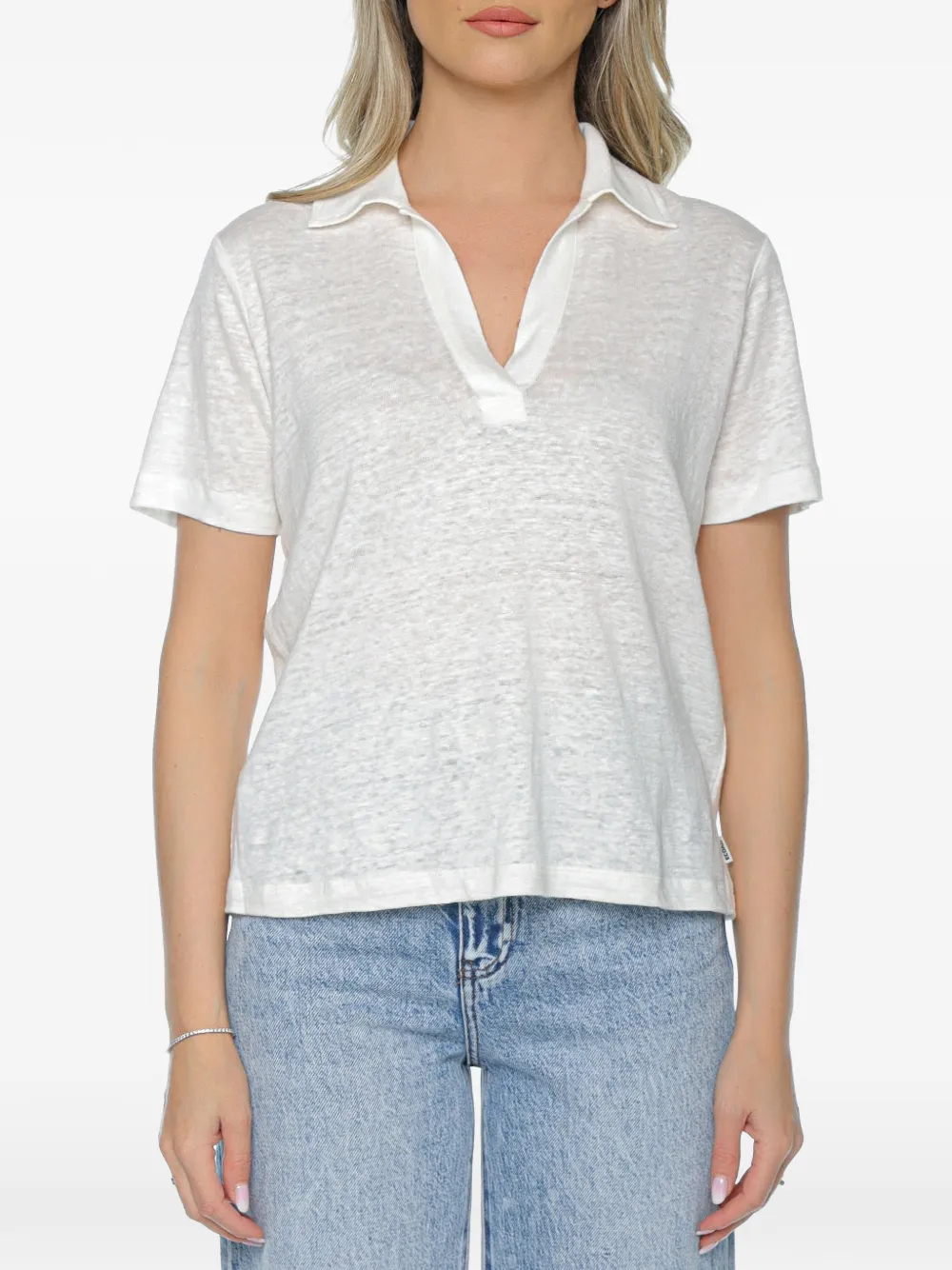 Ecoalf Troms linen T-shirt - Bianco