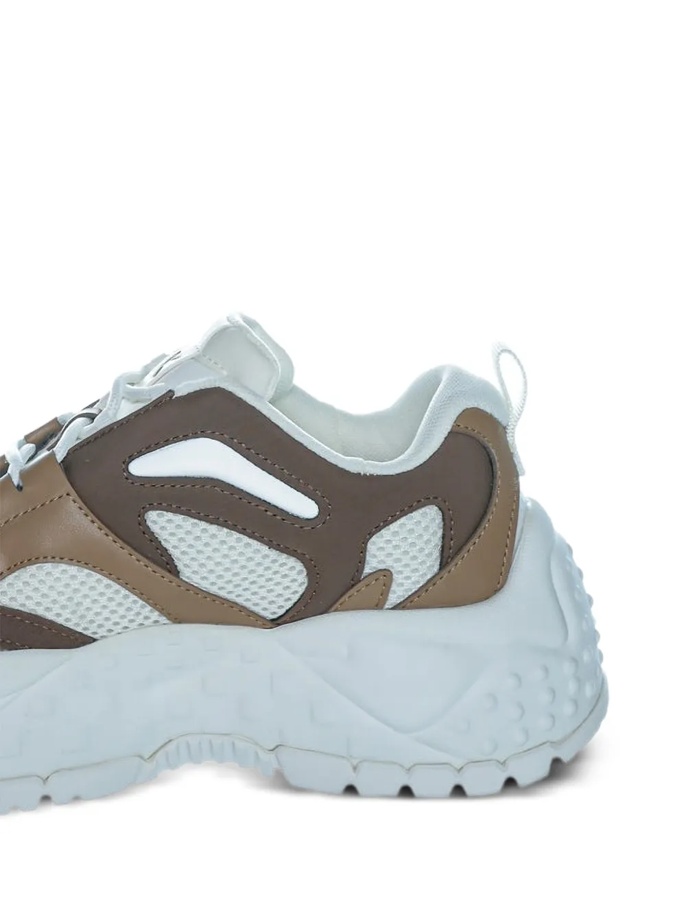 Armani Exchange panelled mesh sneakers Wit