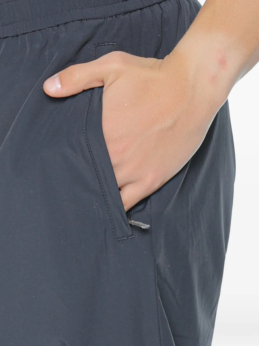Armani Exchange Broek met elastische tailleband Blauw