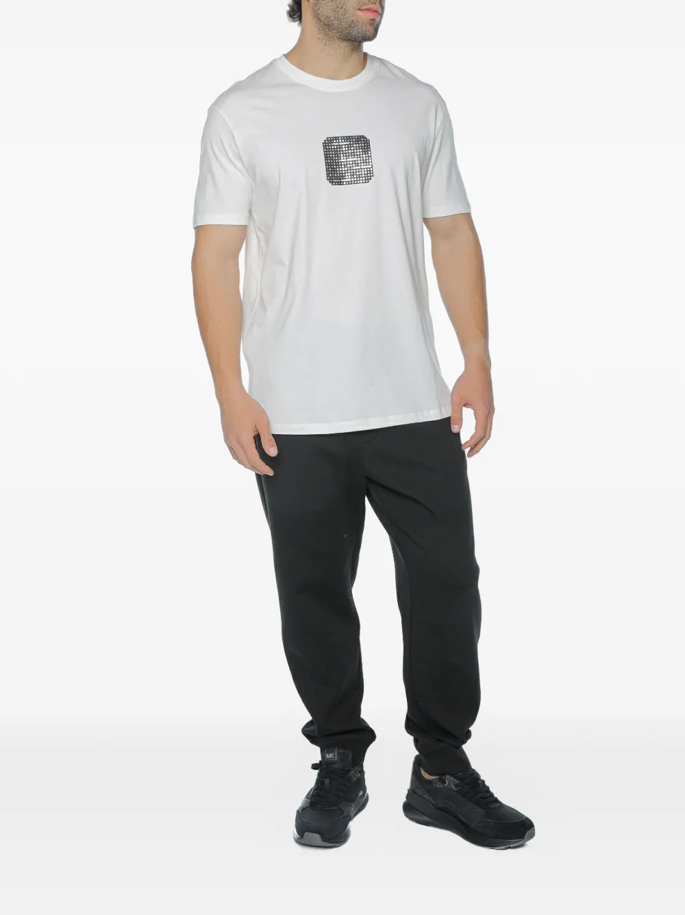 Armani Exchange T-shirt met logoprint Wit