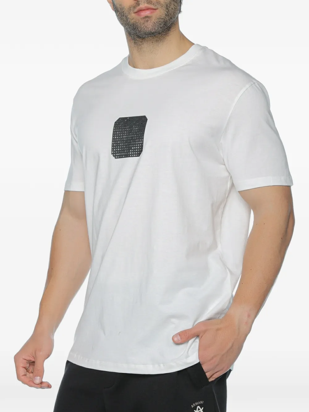 Armani Exchange T-shirt met logoprint Wit