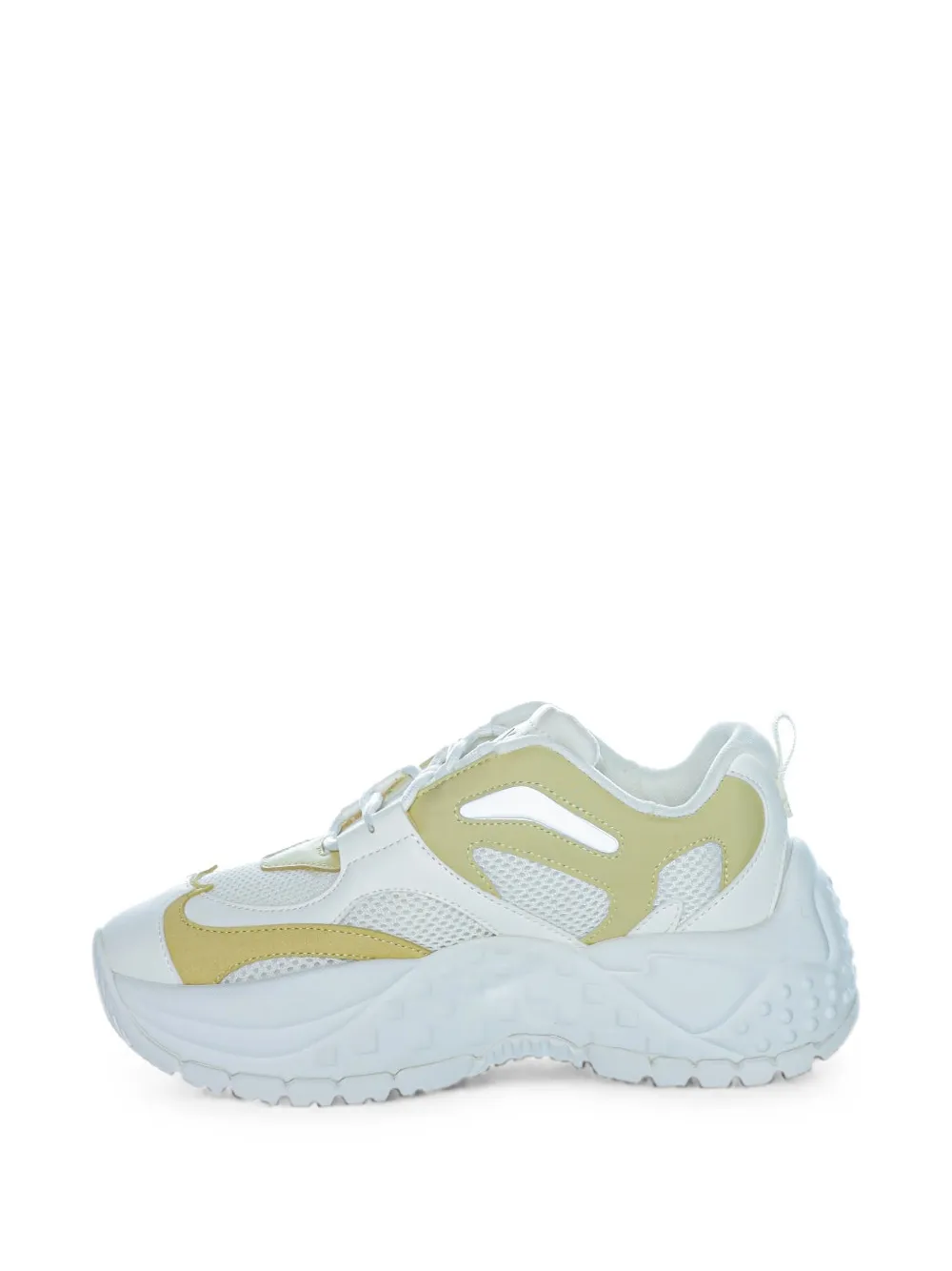 Armani Exchange panelled mesh-insert sneakers Wit