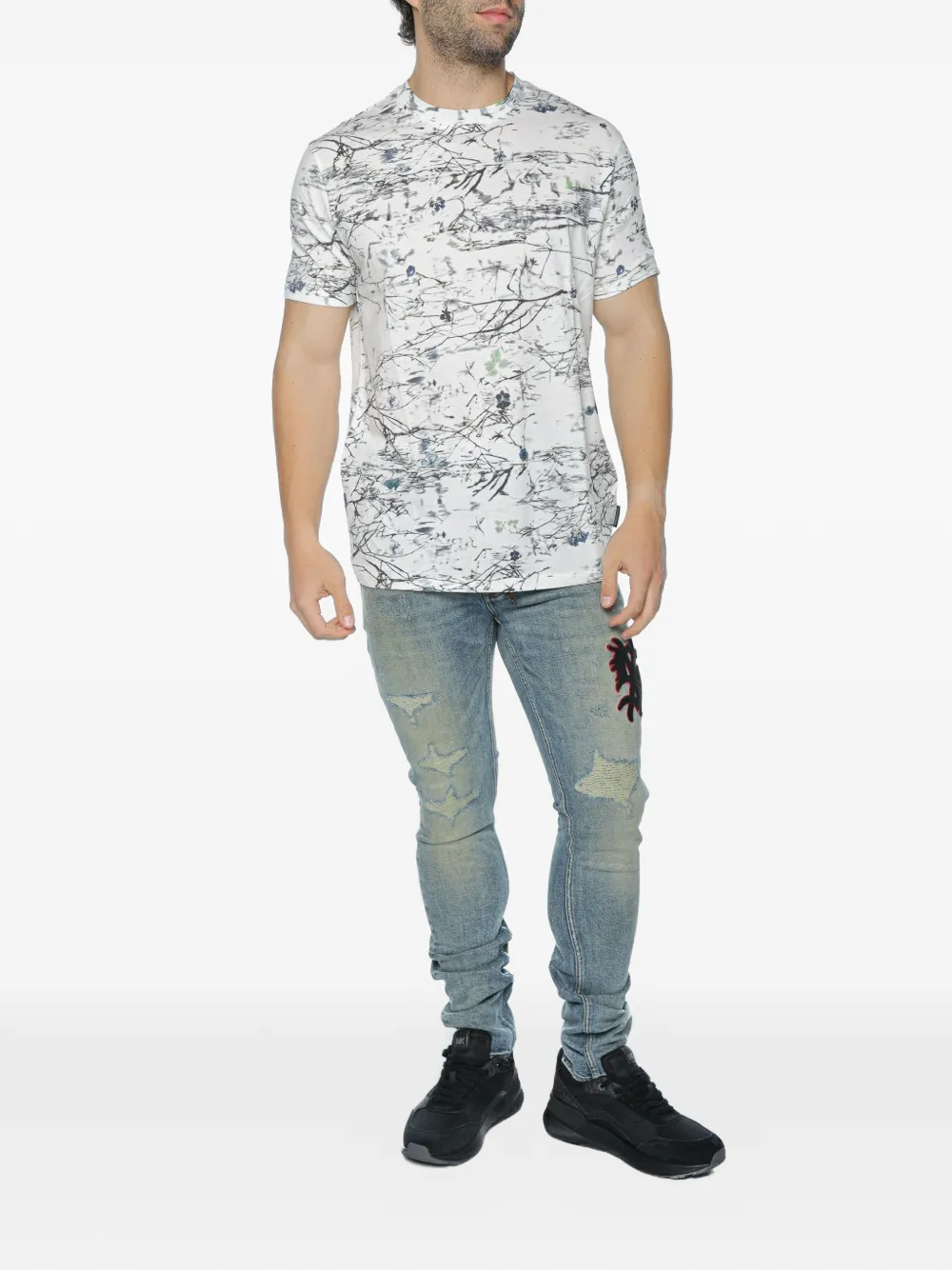  Ksubi Vaqueros Van Winkle Con Efecto Envejecido - Azul 