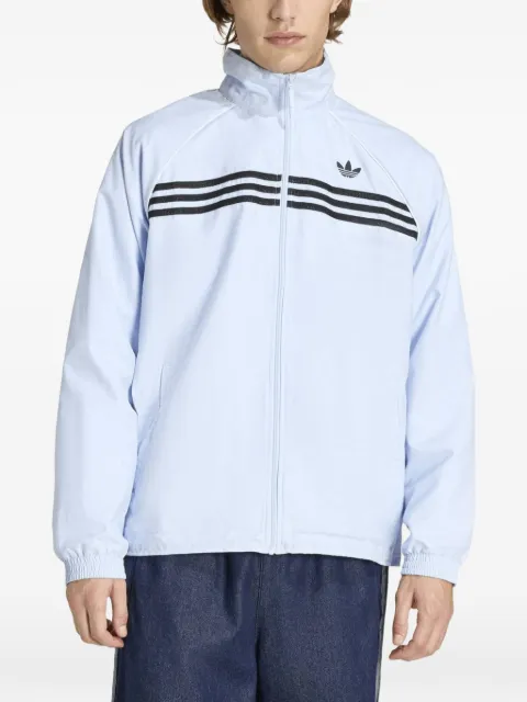 adidas stripe-detail track jacket