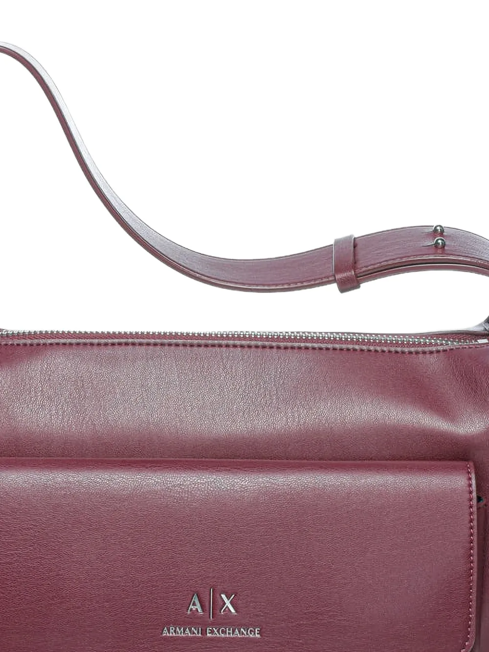 Armani Exchange Grote schoudertas met logoplakkaat en meerdere zakken Rood