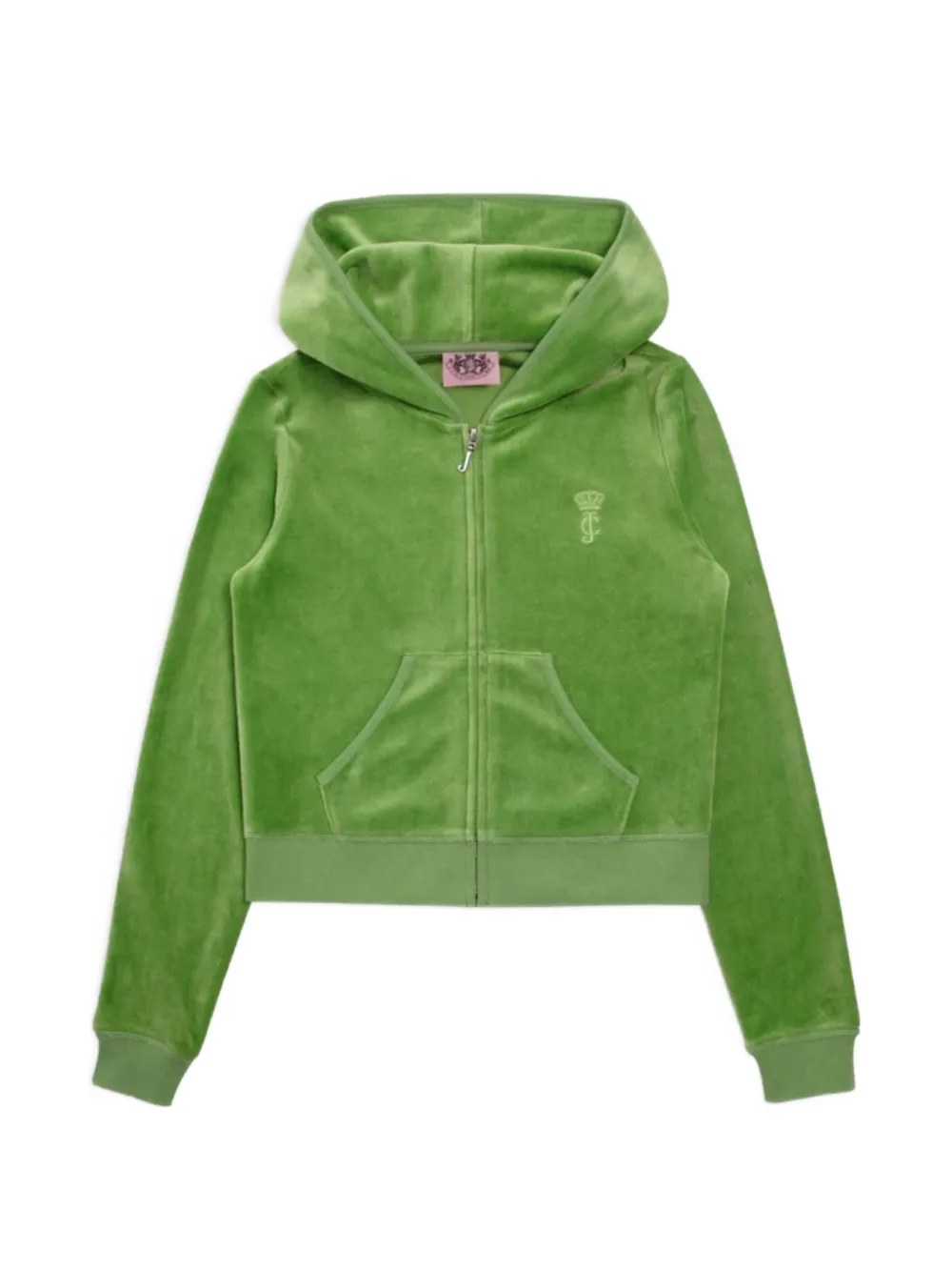 Juicy Couture Heritage velour zip-up hoodie - Verde