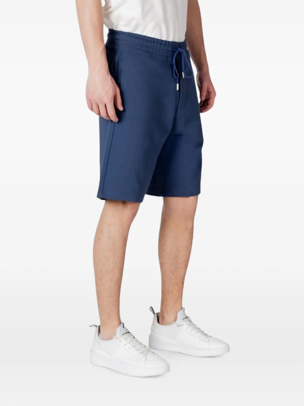 Replay drawstring-waist jersey shorts Blauw