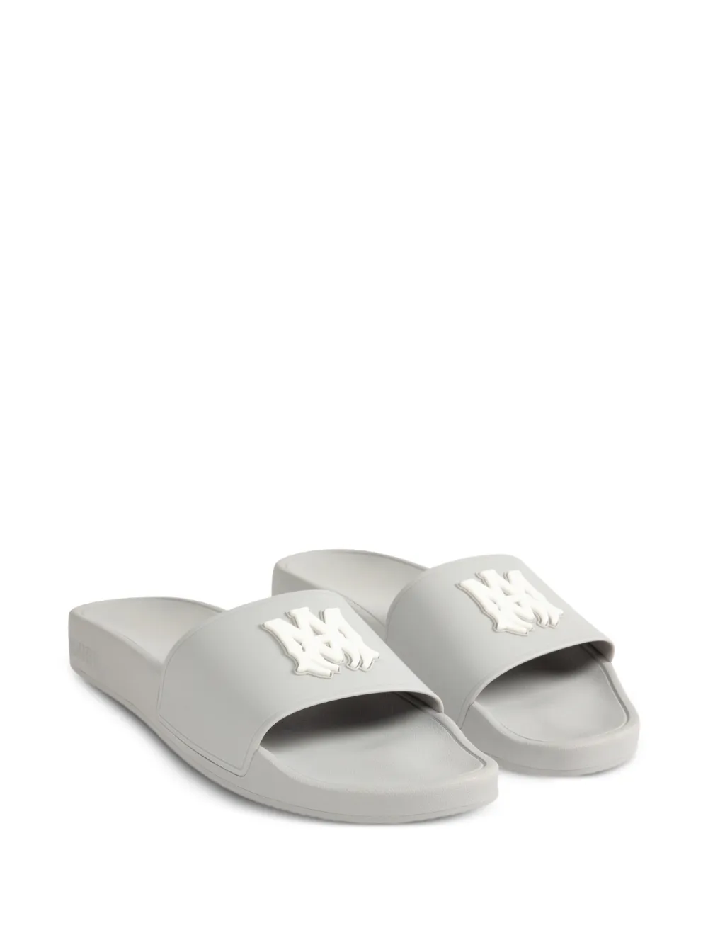AMIRI monogram-motif slides Grijs