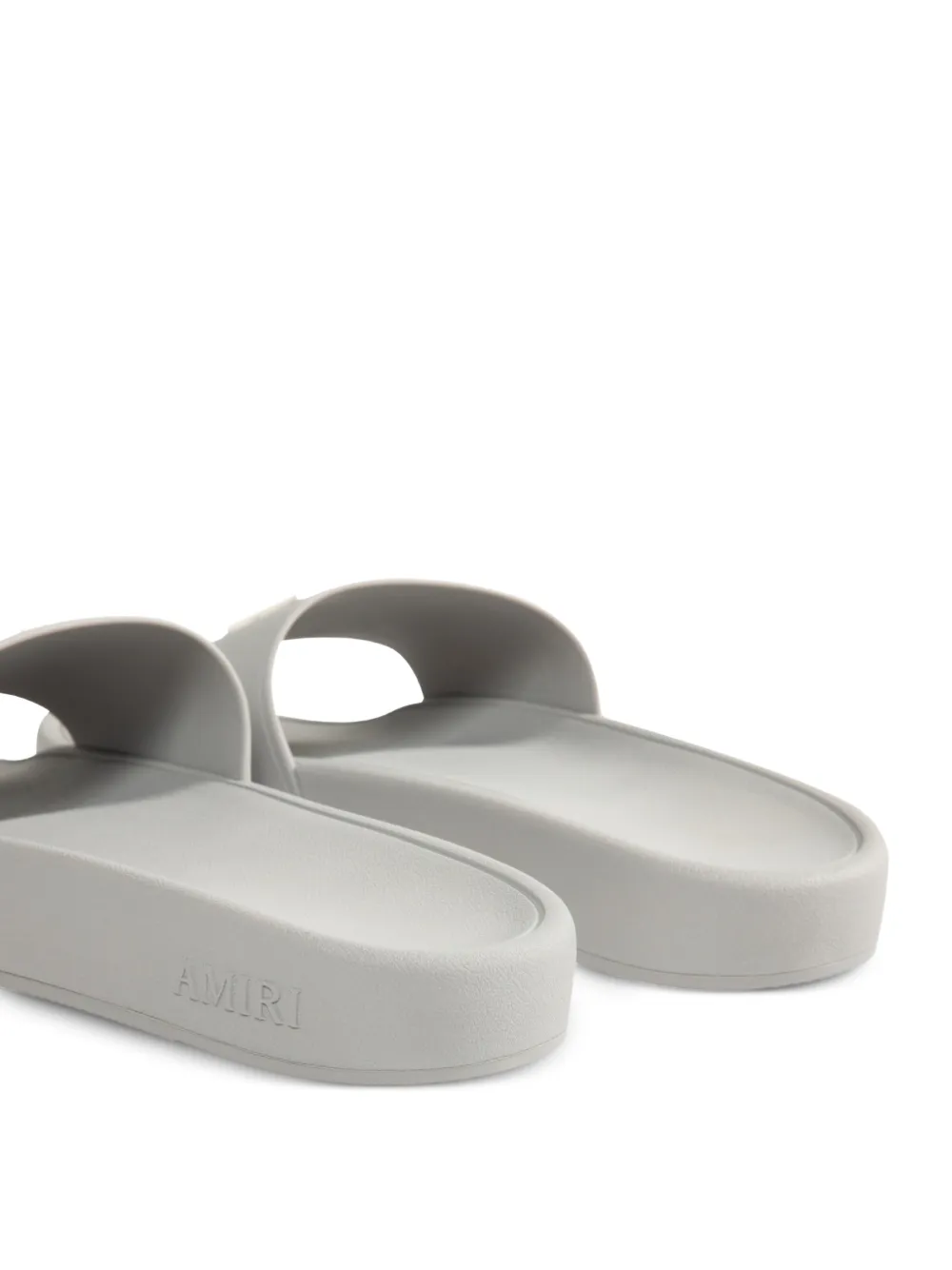 AMIRI monogram-motif slides Grijs