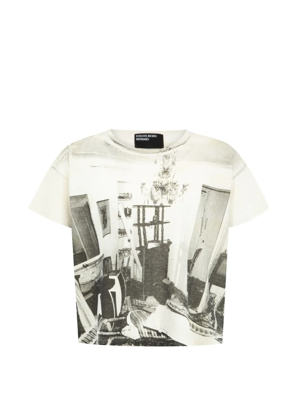 Enfants Riches Déprimés Destroyed Apartment T-shirt | White | FARFETCH