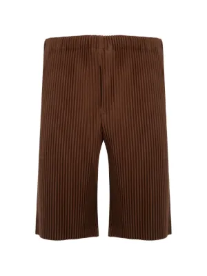 Homme Plissé Issey Miyake プリーツ バミューダショーツ | ブラック