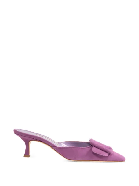 Manolo Blahnik Maysale buckle-detail mules