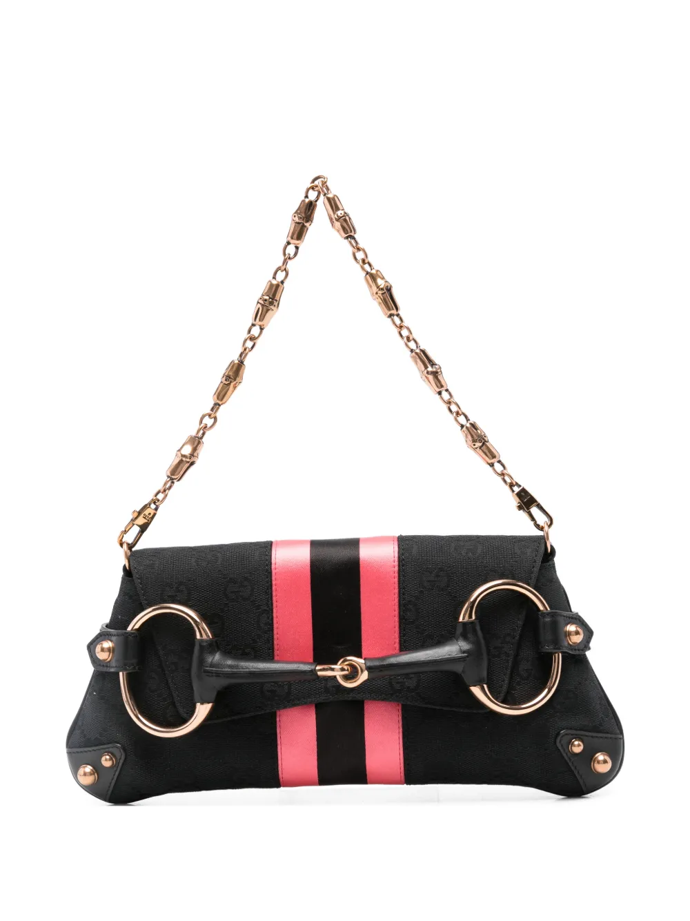 Gucci Pre-Owned 2000s GG horsebit tote bag - Nero