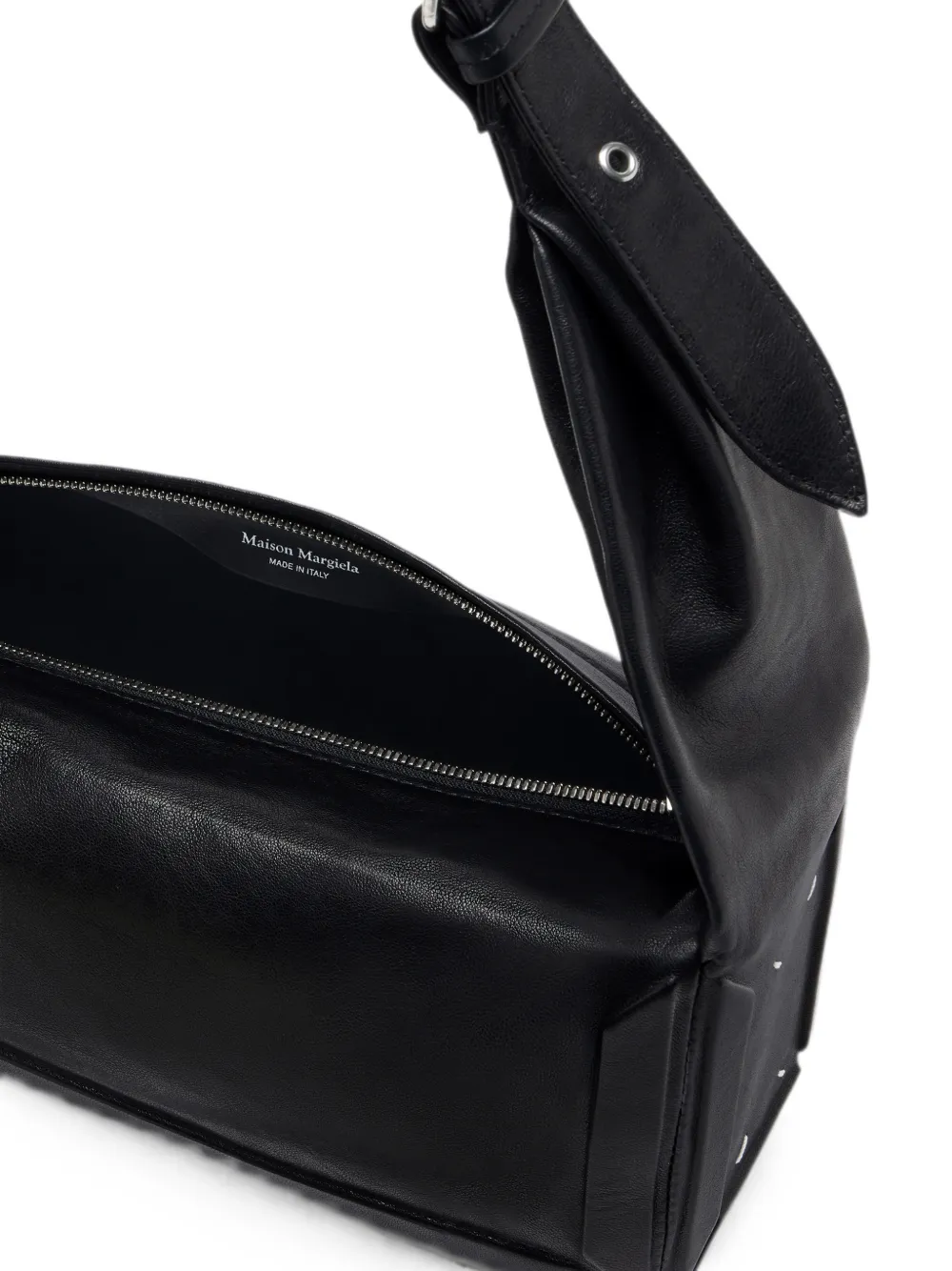 Maison Margiela Leren schoudertas Zwart