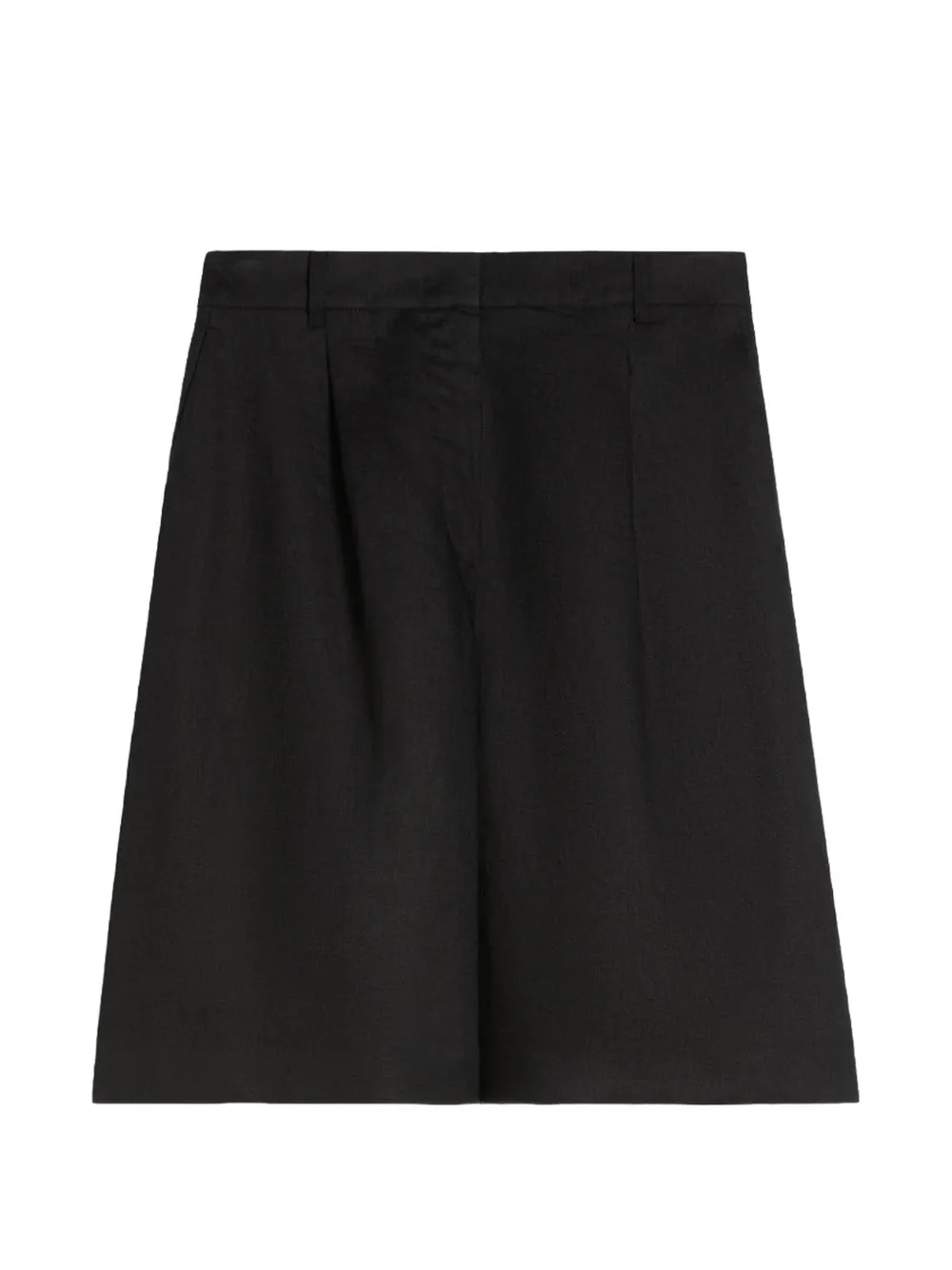 Max Mara linen bermuda shorts - Schwarz