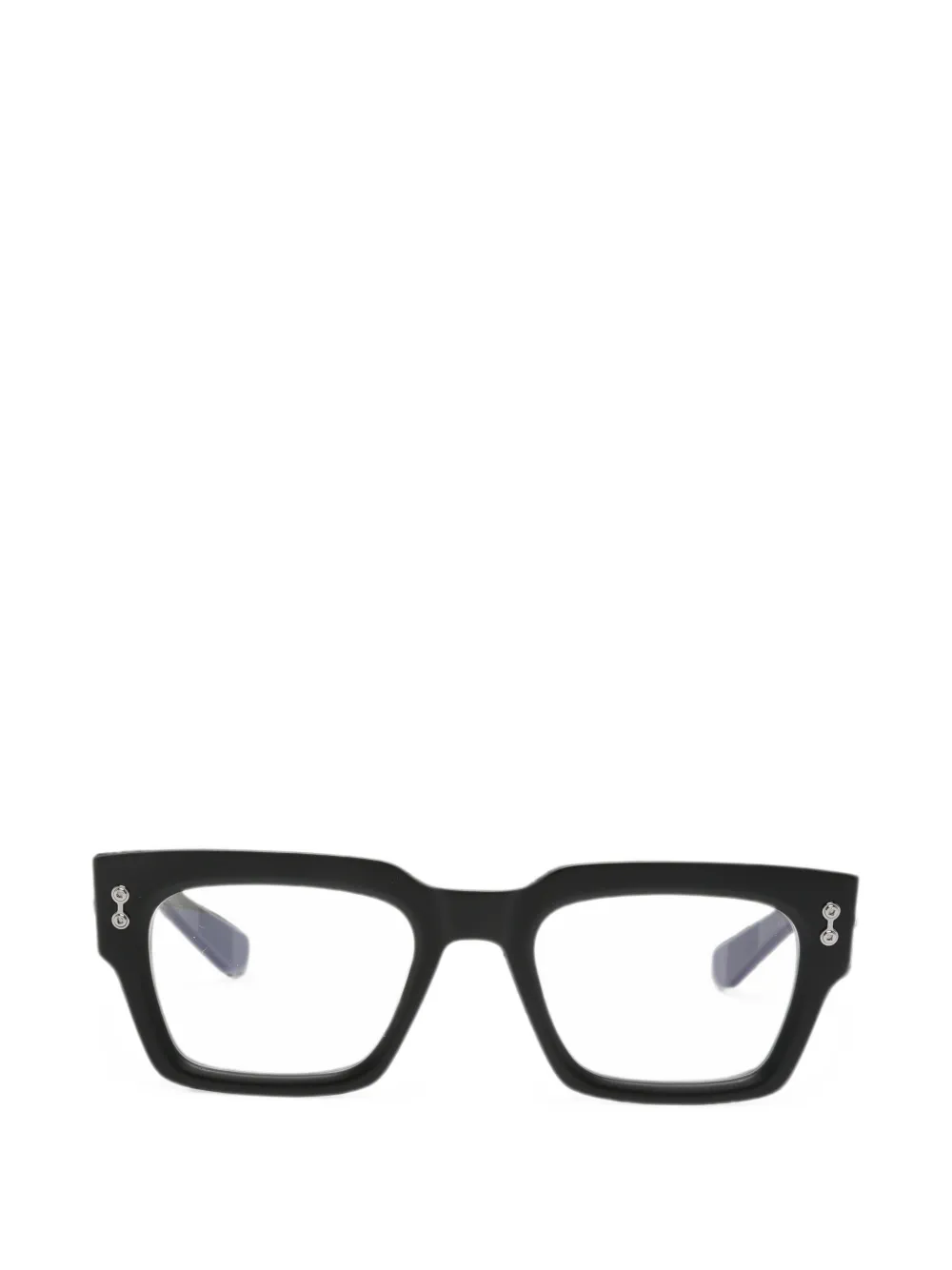 Akoni Cosmo Square-frame Glasses In Black