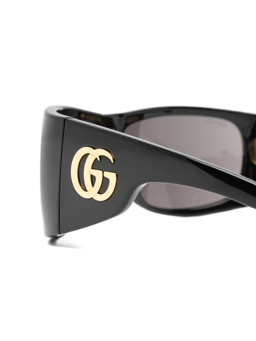 Gucci Eyewear Zonnebril met rechthoekig montuur Zwart