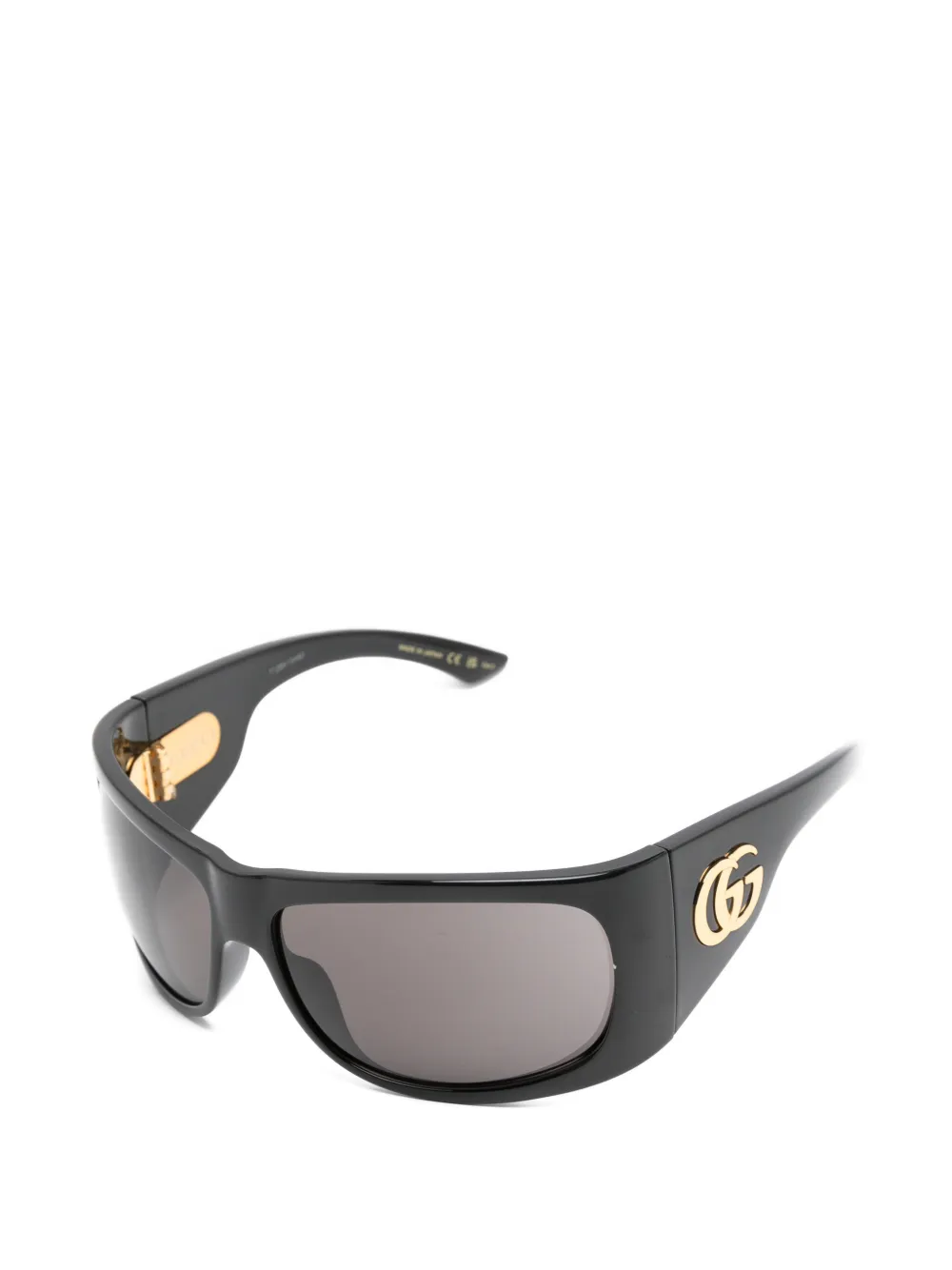 Gucci Eyewear Zonnebril met rechthoekig montuur Zwart