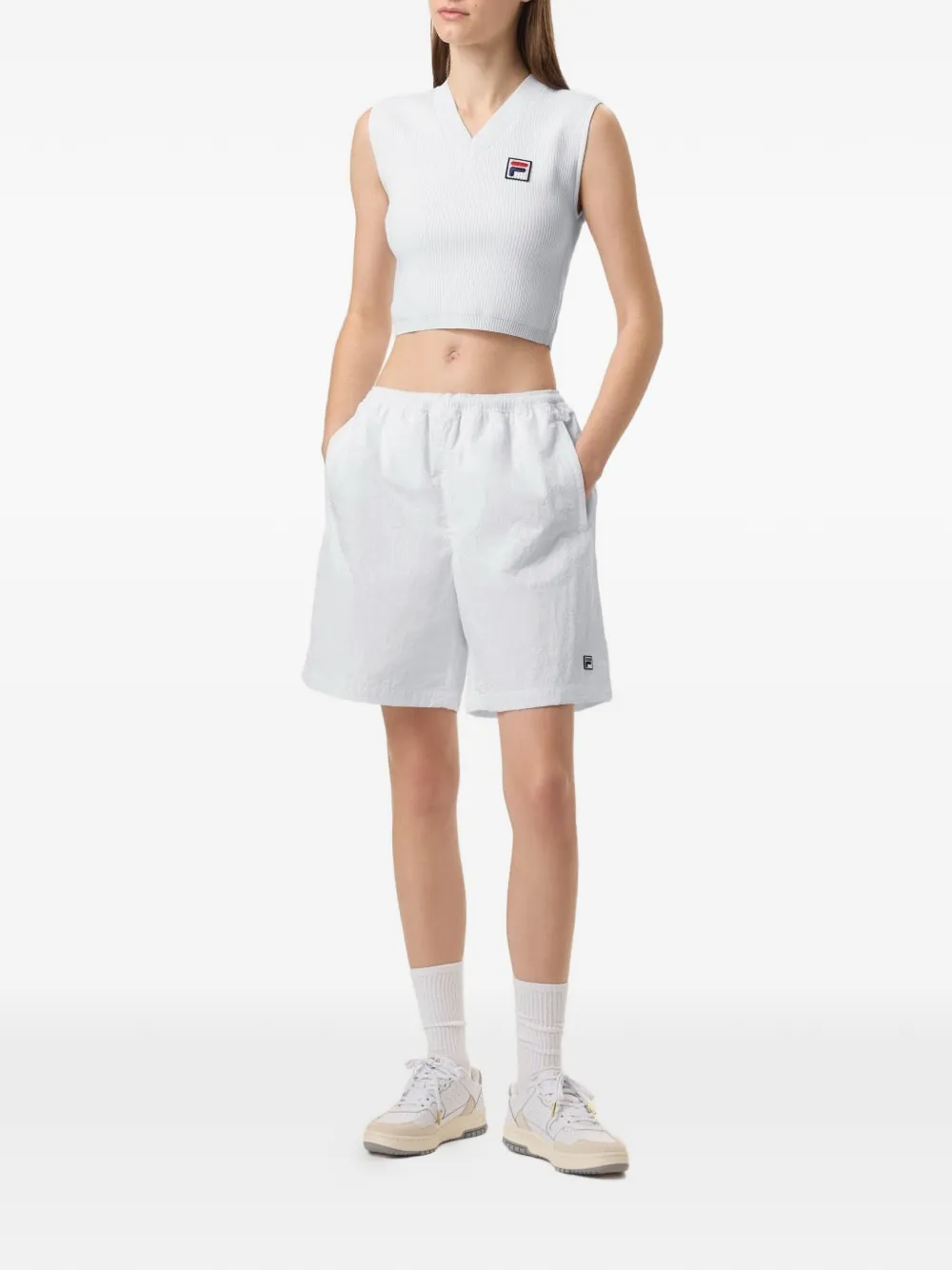 Fila x Hailey F-Box gilet Wit