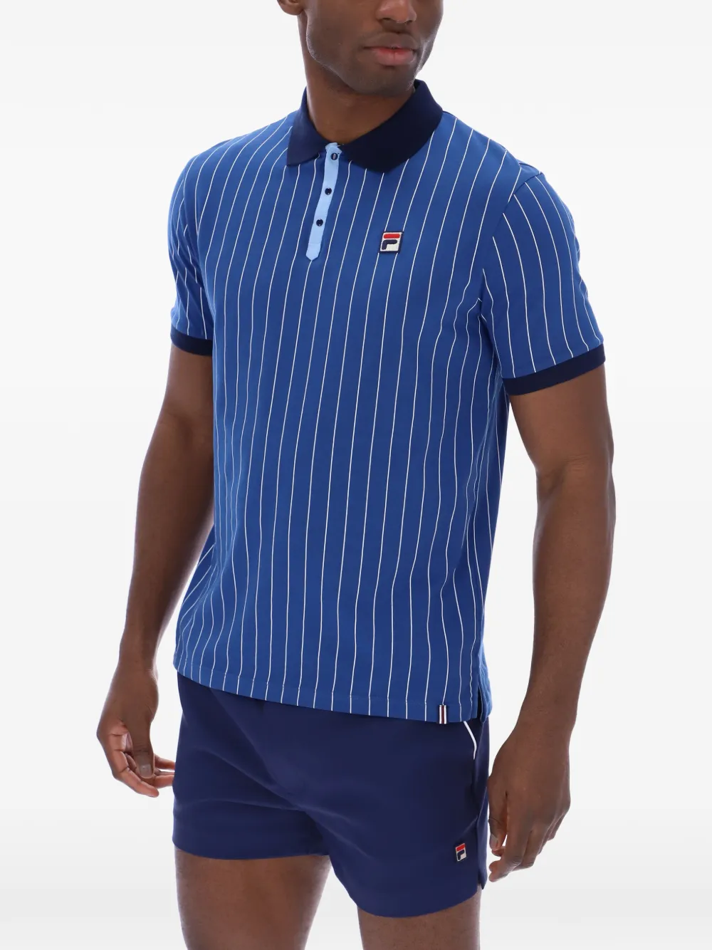 Fila BB1 gestreept poloshirt Blauw