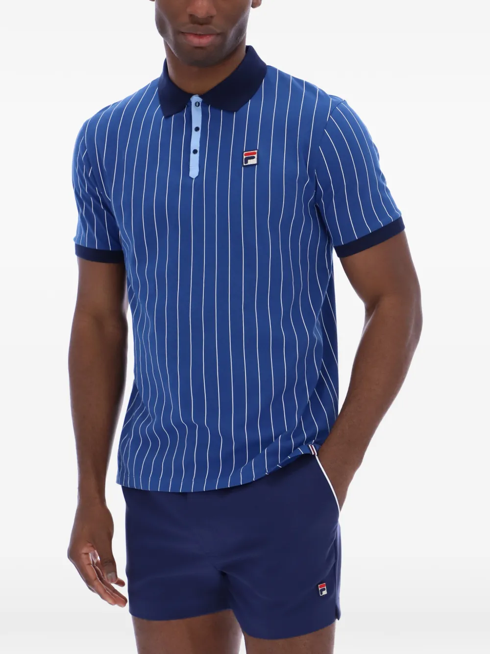 Fila BB1 gestreept poloshirt Blauw