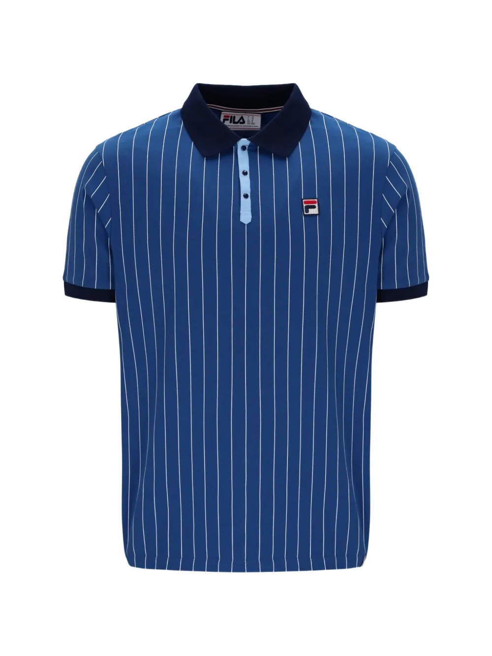 Fila Gestreiftes BB1 Poloshirt - Blau