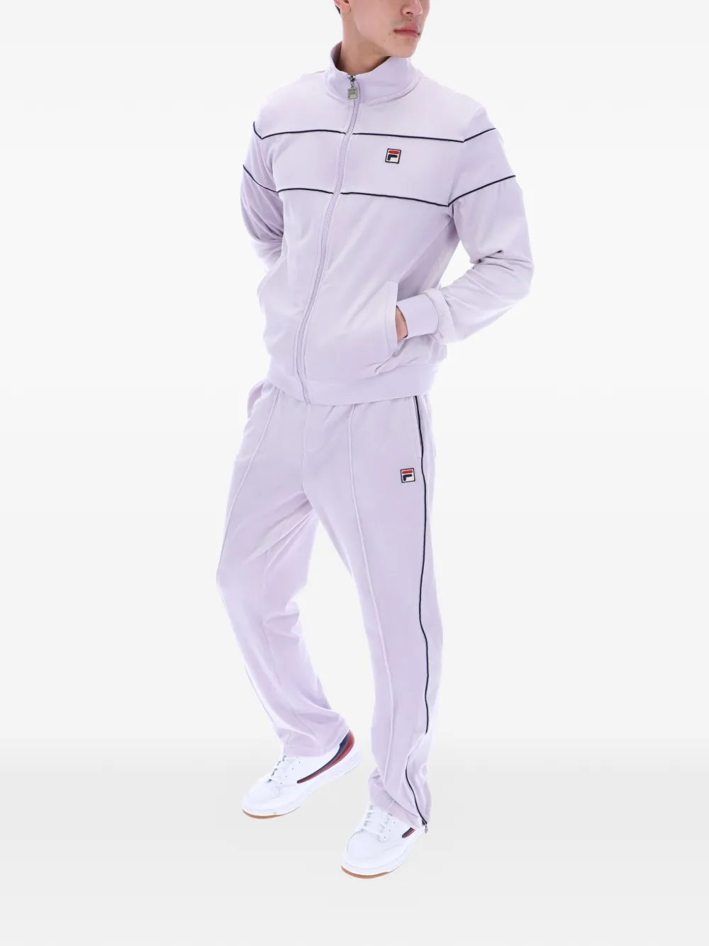 Fila Vittorio sweater met rits Paars