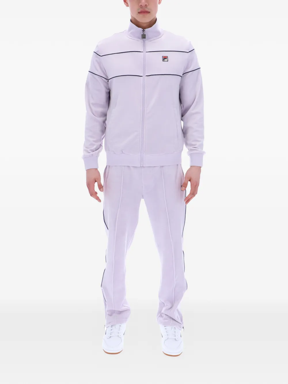 Fila Vittorio sweater met rits Paars