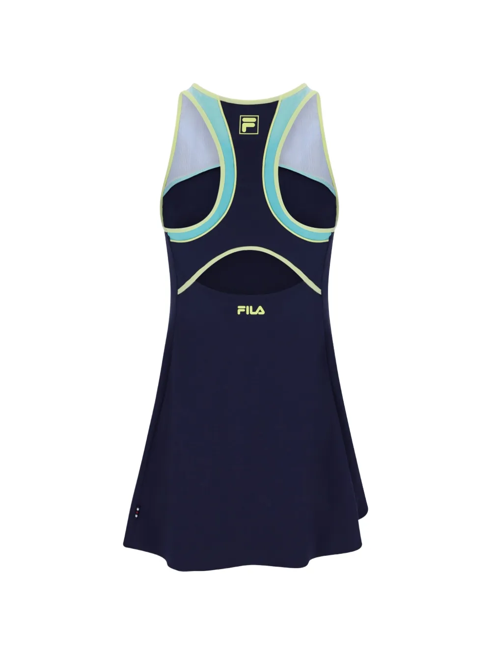 Fila Trainingsshorts met contrasterende afwerking en racerback Blauw