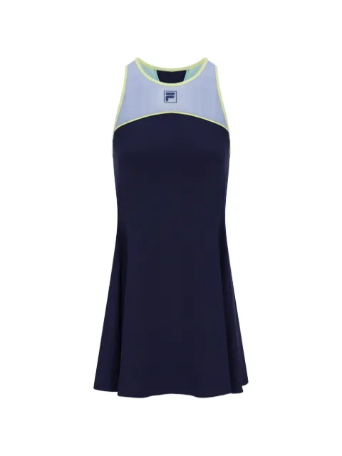 Fila contrast-trim racerback inner-shorts performance mini dress