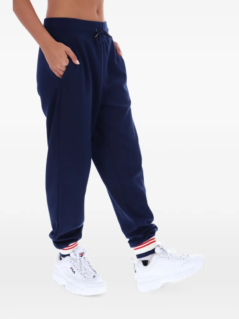 Fila Jianna trainingsbroek met omgeslagen pijpen Blauw