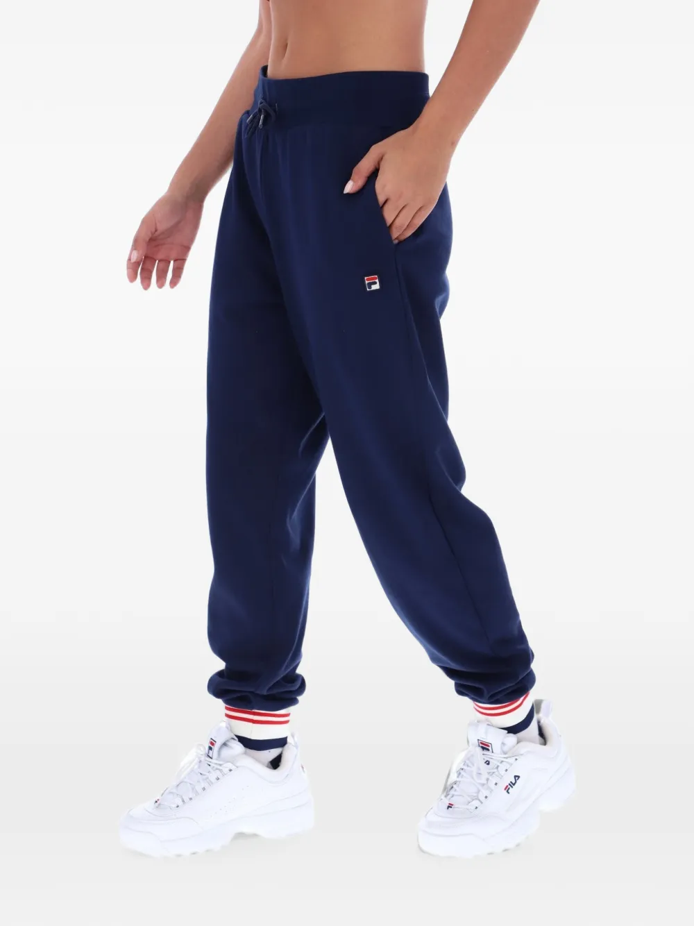 Fila Jianna trainingsbroek met omgeslagen pijpen Blauw
