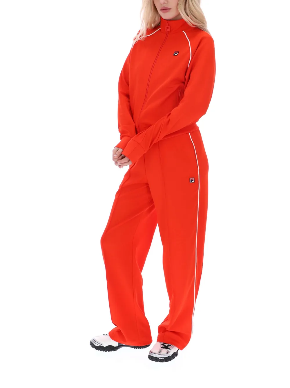 Fila Diano trainingsjack met afwerking van touw Rood
