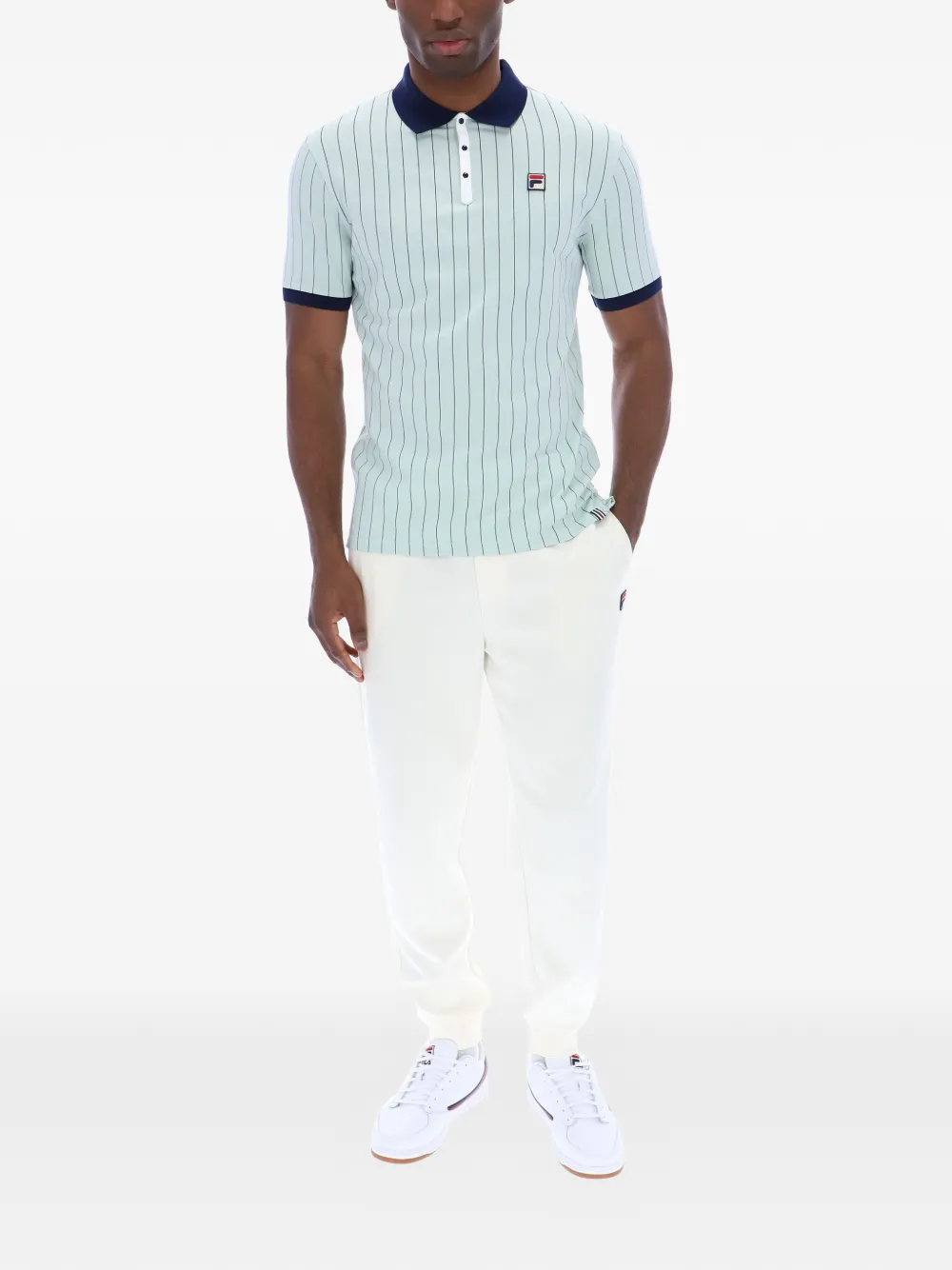Fila BB1 gestreept poloshirt Blauw