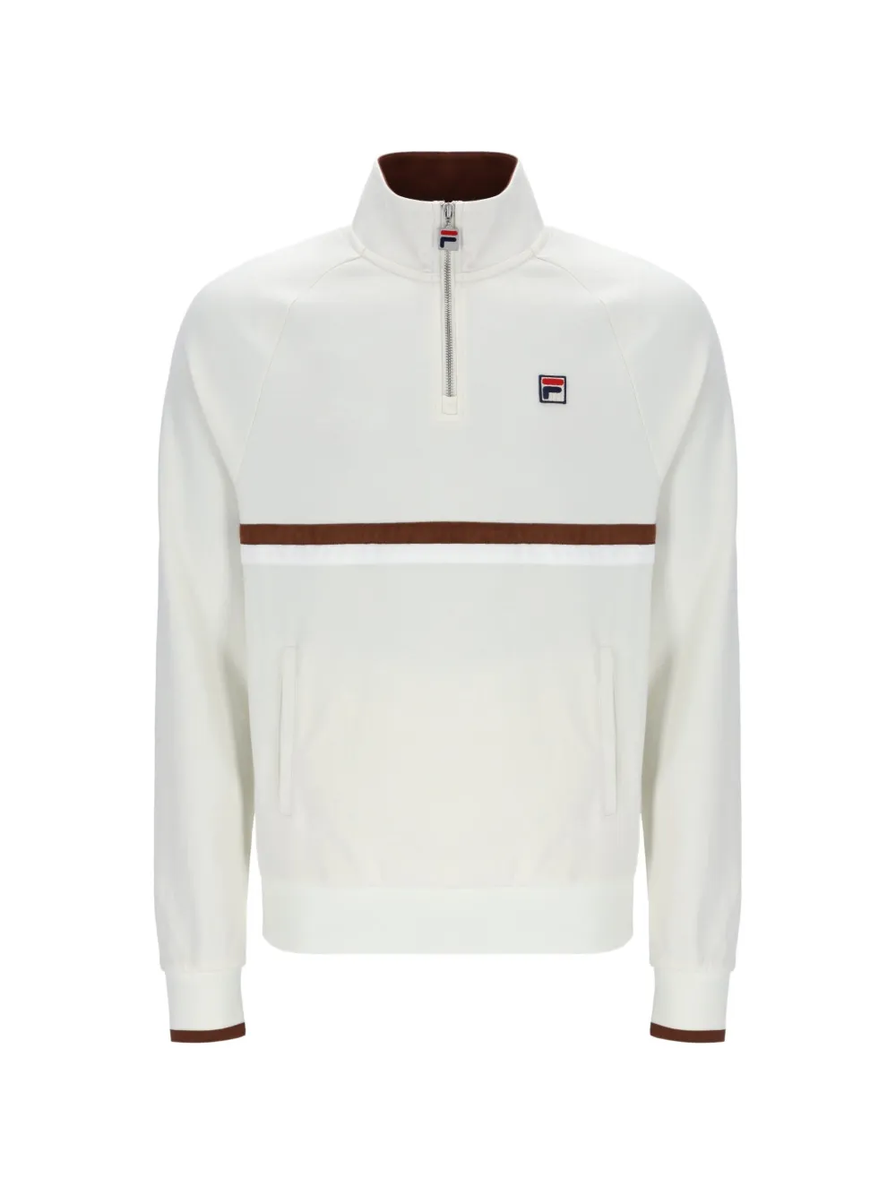 Fila Felpa Rolando con zip - Bianco