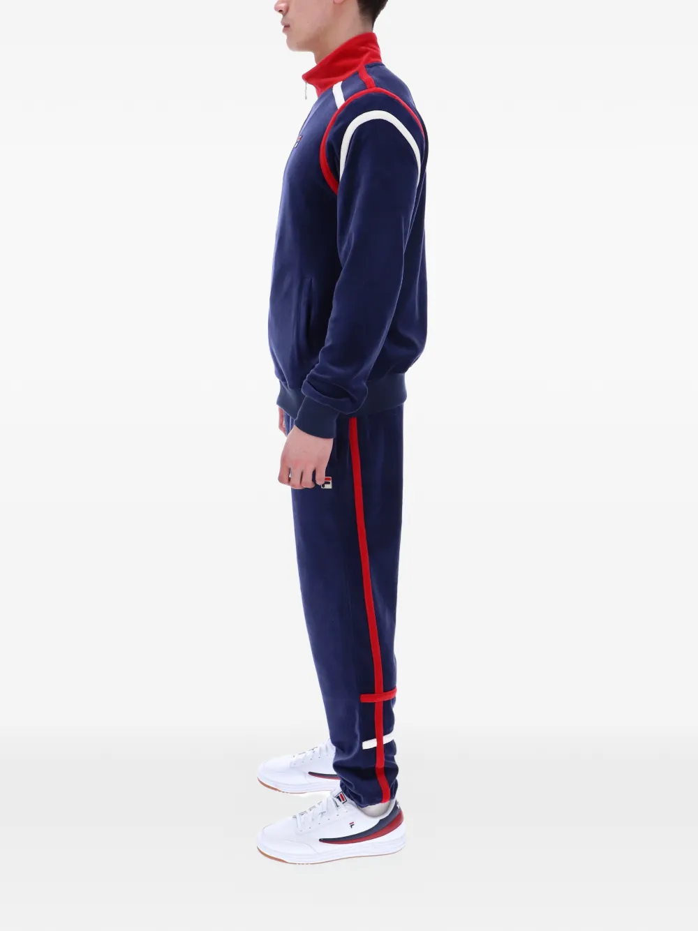  Fila Sudadera Gabriele Con Panel En Contraste - Azul 