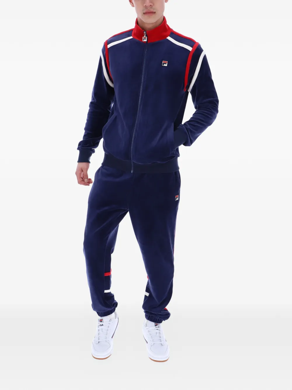  Fila Sudadera Gabriele Con Panel En Contraste - Azul 