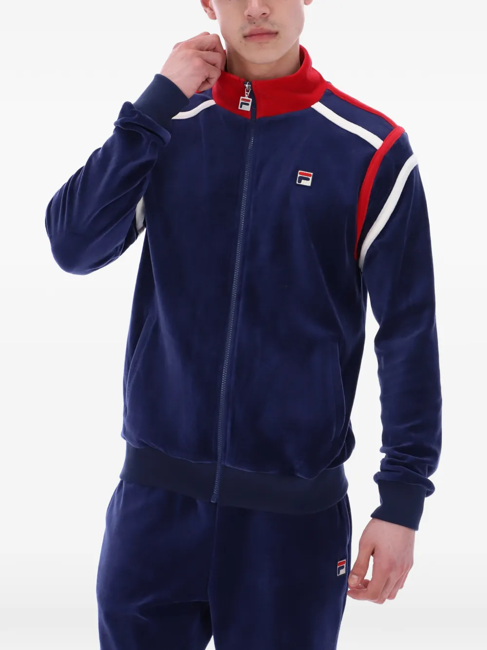 Fila Gabriele sweater met contrasterend vlak Blauw