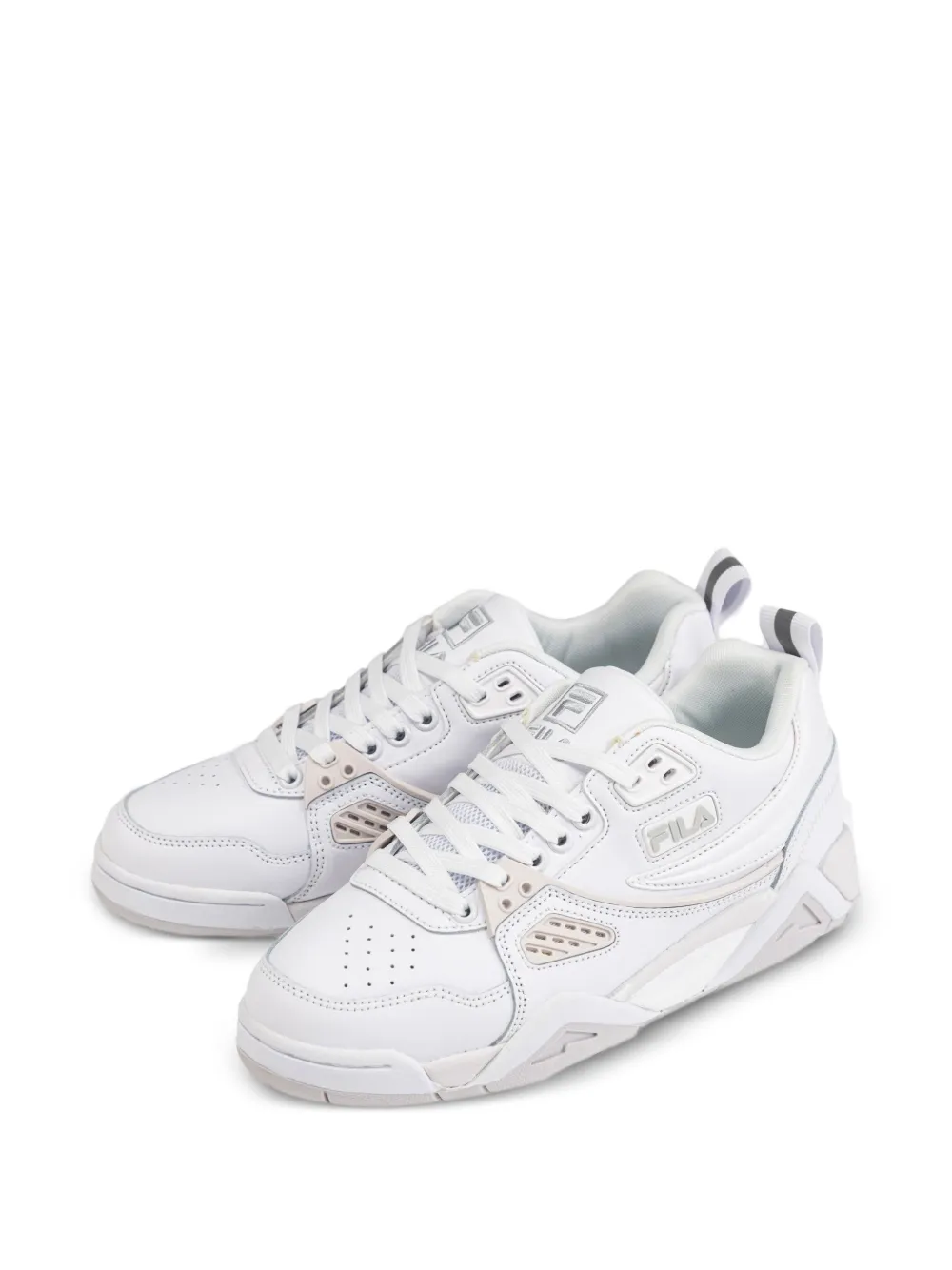 Fila Casim leren low-top sneakers met vlakken Wit