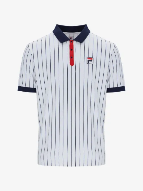 Fila Borg pinstriped polo shirt
