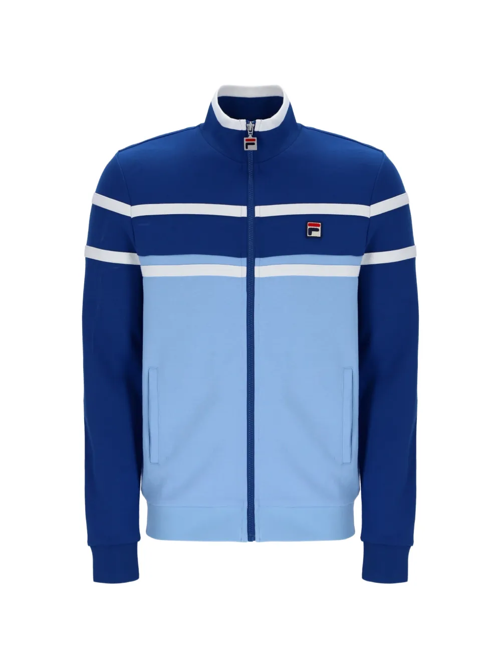 Fila Giovanni Contrast-panel Track Jacket In Blue