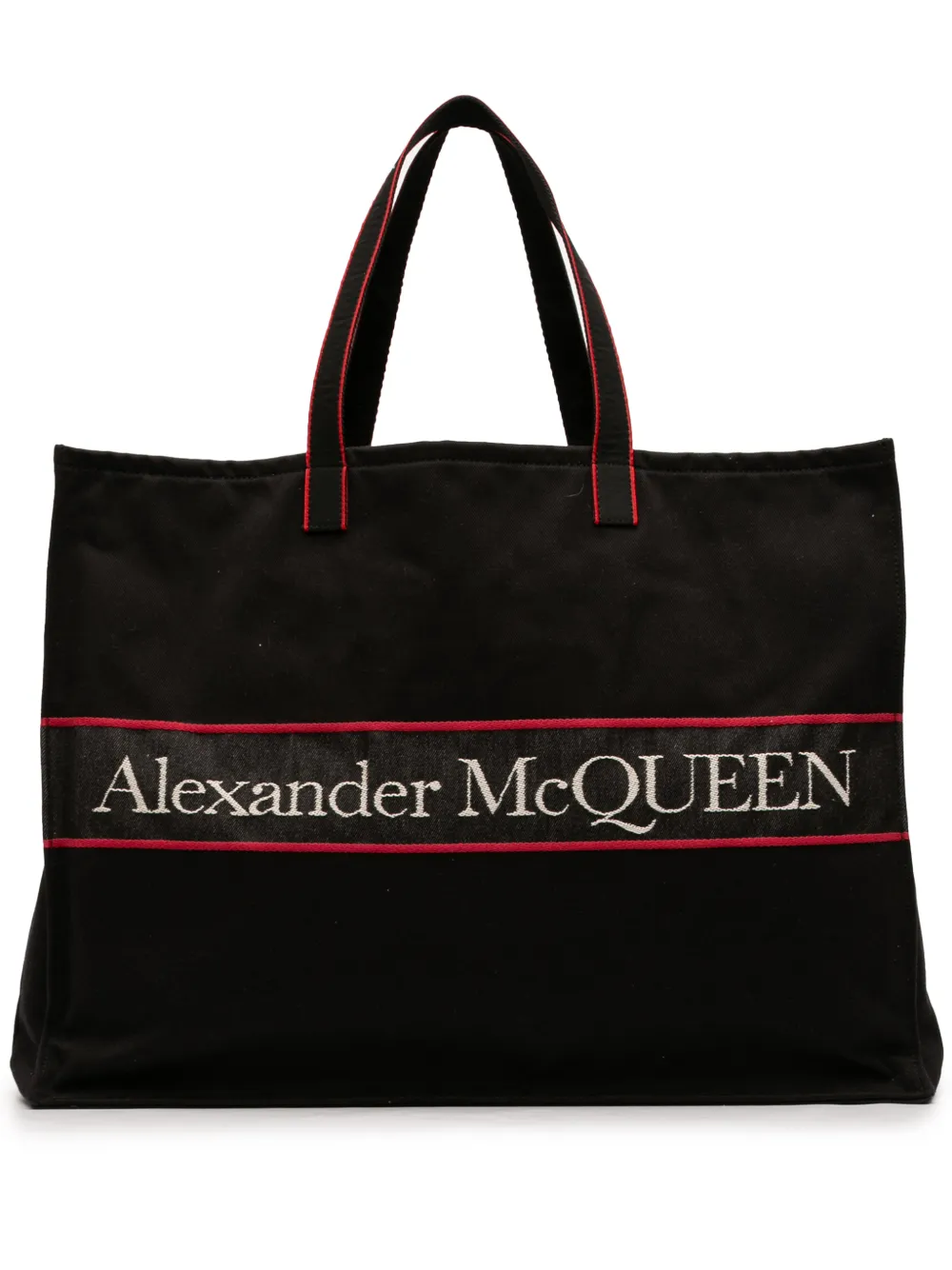 Alexander McQueen Pre-Owned 2020-2026 Cotton East West Selvedge tote bag - Black