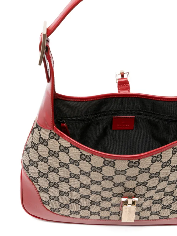 Gucci Pre-Owned 2000s Jackie GG-canvas Shoulder Bag | Neutrals