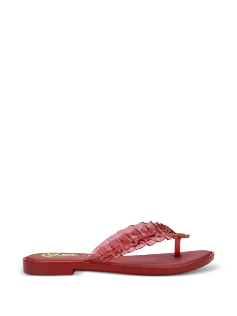 Melissa x Ganni ruffled flip flops