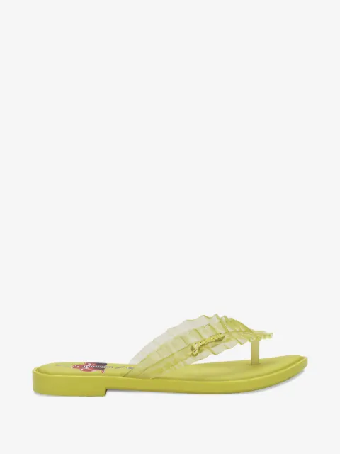 Melissa x Ganni ruffled  flip-flops
