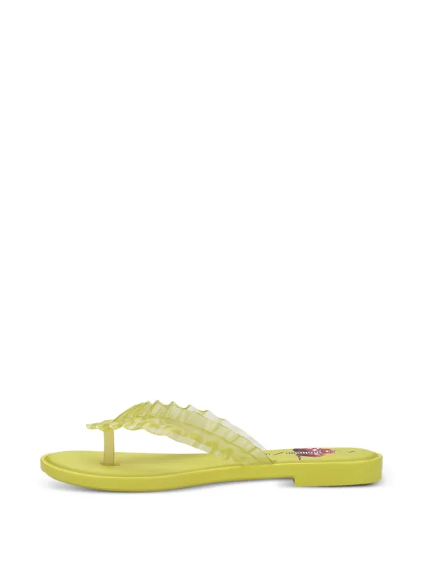 Melissa x Ganni ラッフル サンダル | イエロー | FARFETCH JP