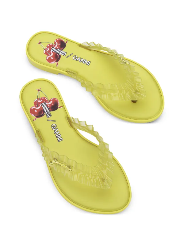 Melissa x Ganni スリムサンダル | イエロー | FARFETCH JP